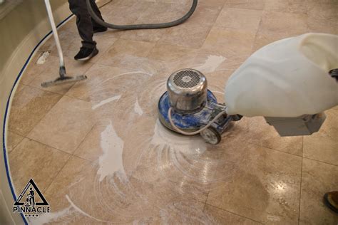 4 Restoration System Of Travertine Tile Floor Pinnacle Stone Care