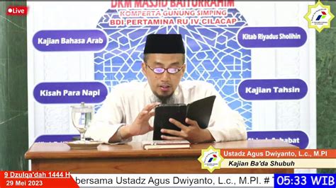 Kajian Rutin Ba Da Shubuh Ustadz Muchrorudin Tafsir Al Qur An