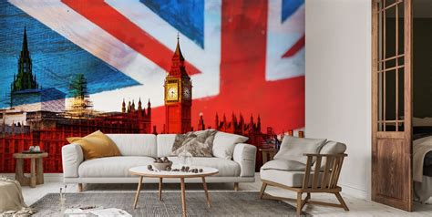 Hp Union Jack Mural Wallsauce Us