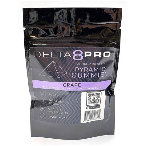 Delta 8 Pro 25mg Delta 8 Thc Gummies Grape 10 Count Leafly