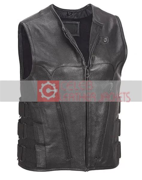 Mens Commando Style Motorcycle Vest Commando Style Biker Vest