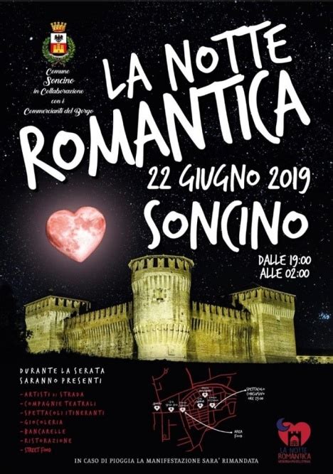 LA NOTTE ROMANTICA 2019 Centro Soncino Sabato 22 Giugno ViViCrema