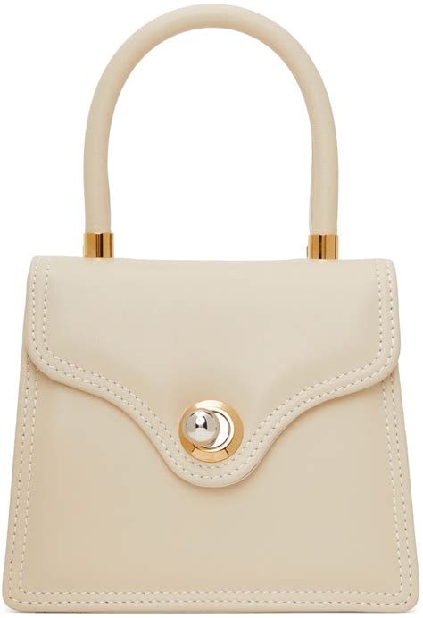 Ratio Et Motus Off White Leather Lady 15 Top Handle Bag Editorialist