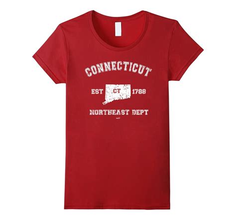 State Of Connecticut T Shirt 4lvs