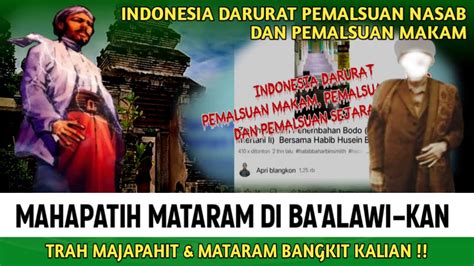 Mahapatih Mataram Di Ba Alawi Kanindonesia Darurat Begal Nasab