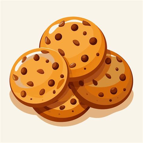 Premium Vector Cookies Clipart Cartoon Style Vector Illustration