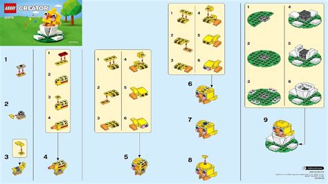 Lego Instructions Creator Easter Chick Egg Youtube