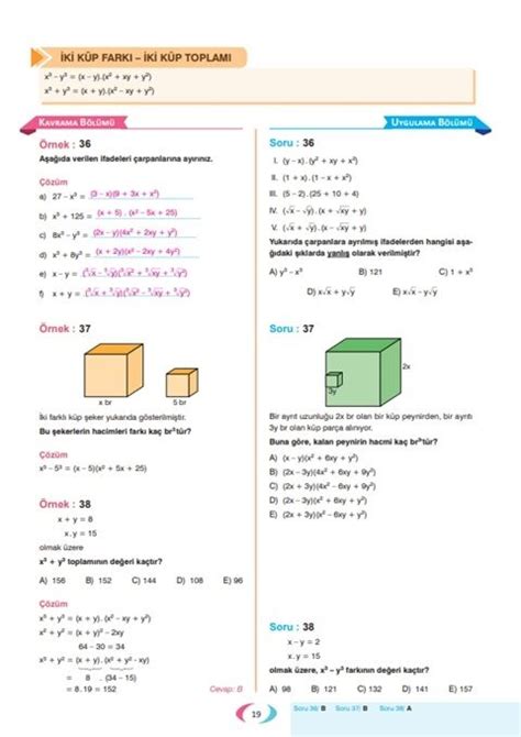 Aktif Öğrenme Matematik Çarpanlara Ayırma ve İkinci Dereceden Denklemler