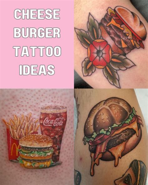 Cheeseburger Tattoo Design To Get This Year Tattoo Glee