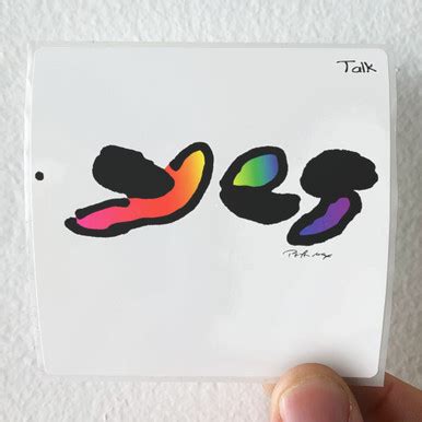 Yes Talk Album Cover Sticker