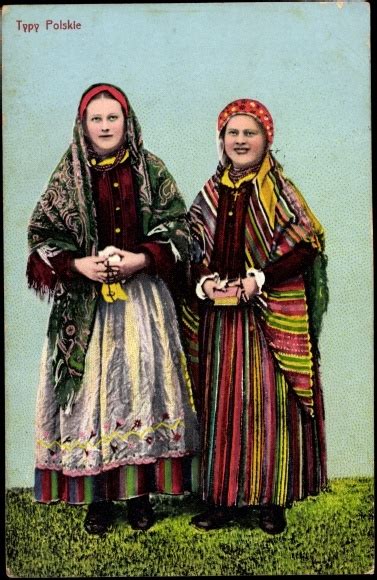 Ansichtskarte Postkarte Typy Polskie Traditionelle Akpool De