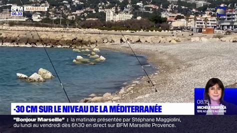 Marseille une baisse du niveau de la mer Méditerranée inhabituelle