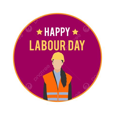 Happy Labour Day Design Vector In Text Happy Labour Day Celebration