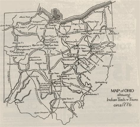 Map Of Major Roads In North American Indian History