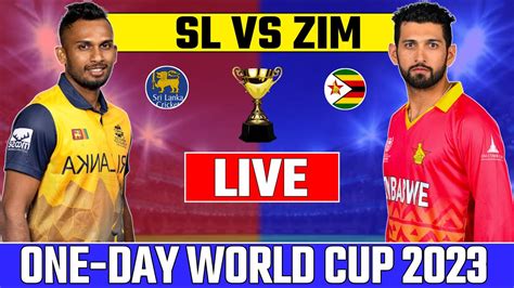 Live Score Sl Vs Zim YouTube