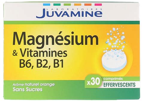 Magn Sium Et Vitamines B B Et B Juvamine Compl Ment Alimentaire