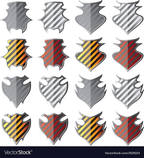 Set Of Shields Royalty Free Vector Image VectorStock