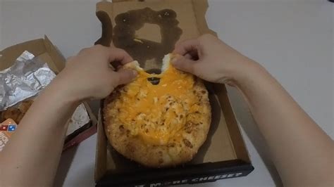 Domino S Cheese Volcano With Southern Fried Chicken POV Eating YouTube