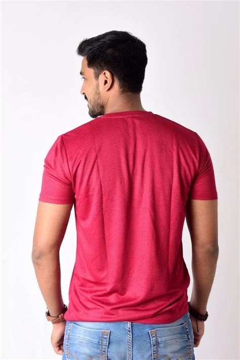 Poly Cotton Plain Men T Shirts Round Neck At Rs 65unit In Lucknow Id 2852607457862