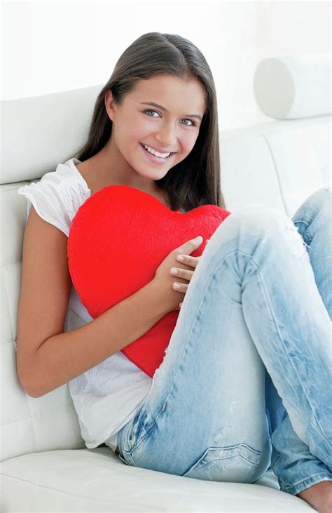 Happy Teenage Girl Photograph By Ian Hooton Science Photo Library