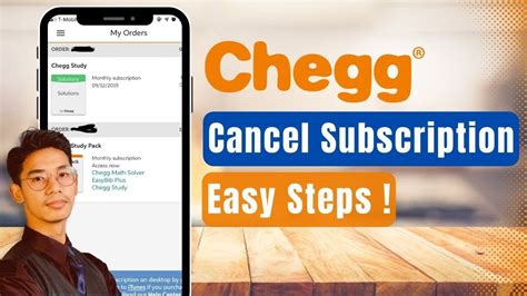 How To Cancel Chegg Subscription Youtube