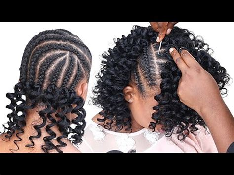 Quick And Beautiful Curly Crochet Hairstyle Using Braid Extension Youtube