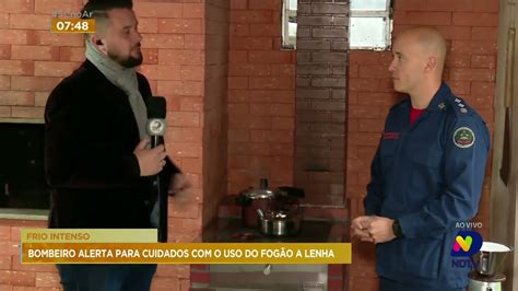 Bombeiros alertam para os cuidados no uso de aquecedor e fogão à lenha