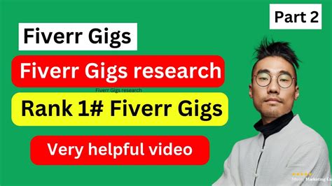 How To Rank Fiverr Gig On First Page Fiverr Gigs Research Part 2