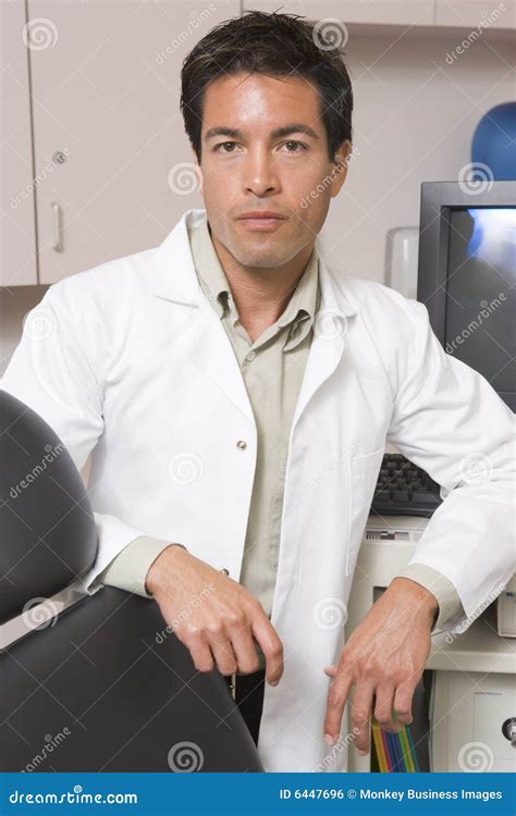 A Doctor Standing by a Computer Monitor Stock Photo - Image of skill ...