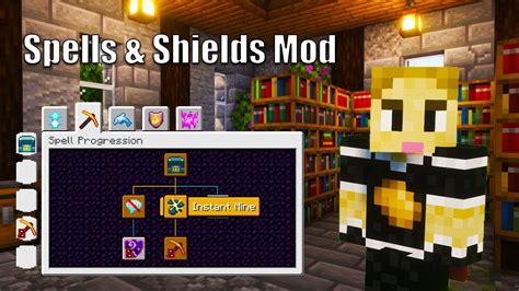 Casting Spells In Minecraft Minecraft Spells And Shields Mod YouTube