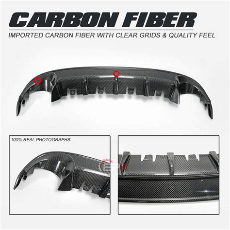 For Mazda Mx Roadster Miata Nc Carbon Fiber Rear Bumper Diffuser Lip