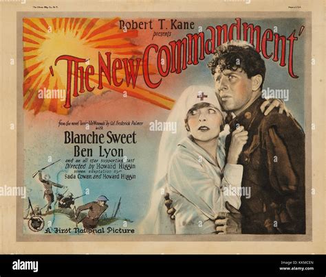 commandment lobby card stock photo alamy