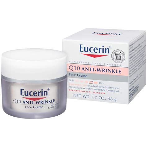 Amazon.com: Eucerin Q10 Anti-Wrinkle Face Cream, Unscented Face Cream ...