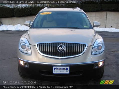 Gold Mist Metallic 2009 Buick Enclave CXL AWD Cocoa Cashmere