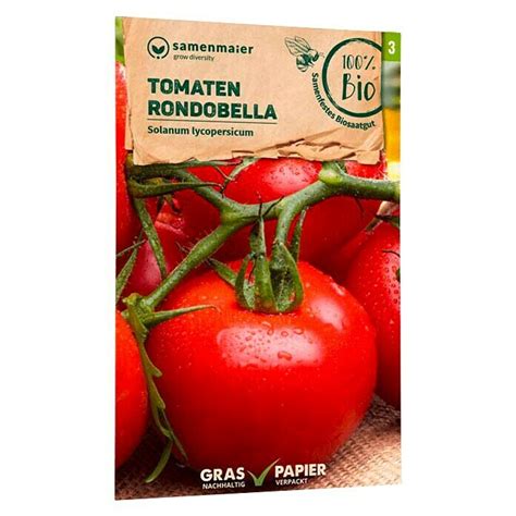 samenmaier Gemüsesamen Bio Tomaten Rondabella Solanum lycopersicum