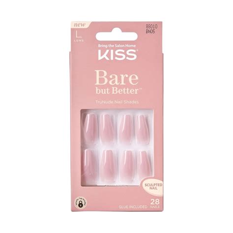 Kiss Trunude Shades Berry Nude Bare But Better Nails With Glue