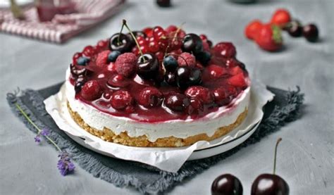 Rote Gr Tze Torte No Bake Kuchen F R Den Sommer Fr Ulein Meer Backt