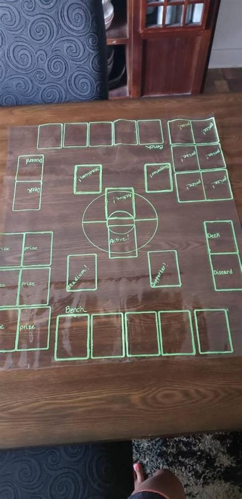 Pokemon Trading Card Game Battle Mat Game Mat Battle Zone Etsy