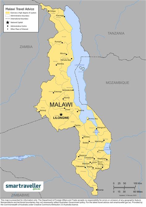 Political Map Of Malawi