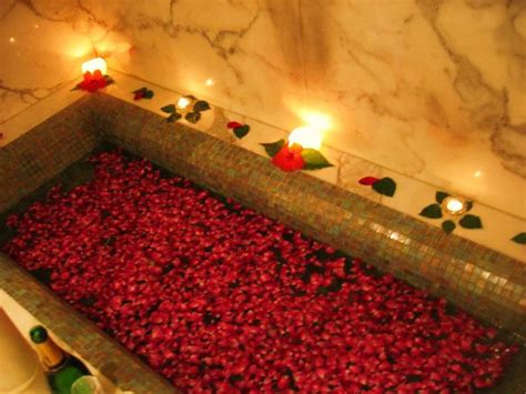 Bathtub with Rose Petals | ariesdragoon - Lindaland | Rose petal candle ...