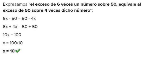 Si El Exceso De Seis Veces Un Numero Sobre Equivale Al Exceso De