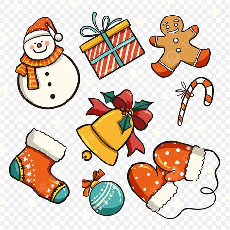 Christmas Elements Png Transparent Cartoon Style Christmas Day