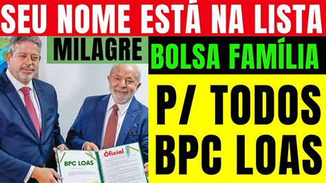 Um Milagre Aconteceu Saque Do Bolsa Fam Lia Para Bpc Loas Data Oficial