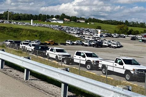 Hundreds Of Unfinished Ford Trucks Are Being Stashed At Kentucky Speedway