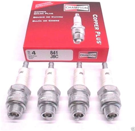 Champion 4 Pack Genuine J8C Spark Plug Copper Plus 841 Amazon De