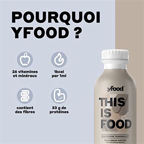 yfood Cold Brew Coffee repas prêt à boire THIS IS FOOD substitut de