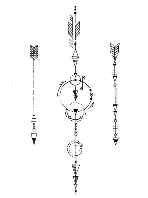 An Arrow And Other Arrows Are Drawn In Black Ink