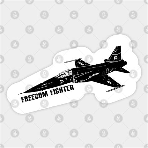 F5 Freedom Fighter Jet Silhouette - F 5 Freedom Fighter Jet - Sticker | TeePublic