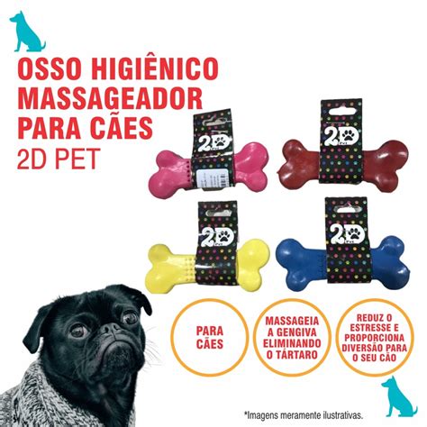 Brinquedo Para Cachorro Mordedor Osso Massageador Pet Super Resistente