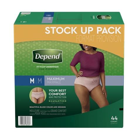 Depend Fit Flex Incontinence Underwear For Women Maximum Absorbency